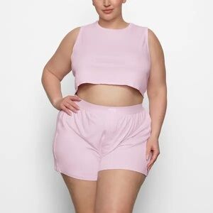 NWOT SKIMS Boyfriend Crop Tank-Cherry Blossom